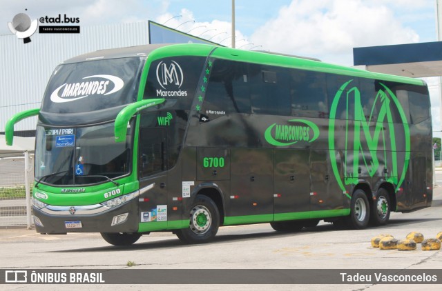 Marcondes Turismo 6700 na cidade de Goiânia, Goiás, Brasil, por Tadeu Vasconcelos. Número da foto: #13250606.