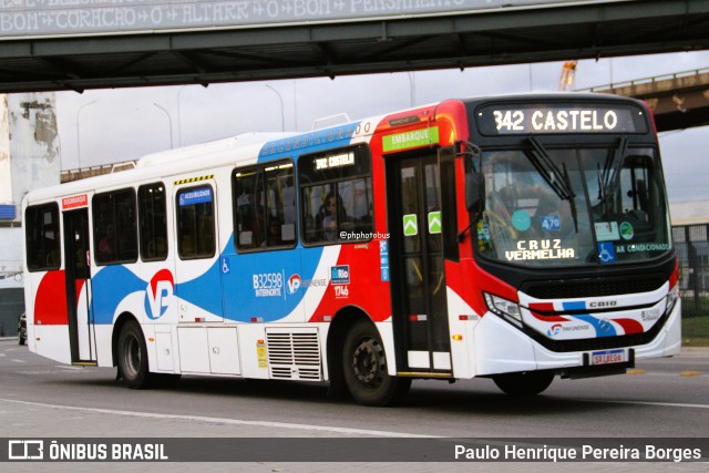 Viação Pavunense B32598 na cidade de Rio de Janeiro, Rio de Janeiro, Brasil, por Paulo Henrique Pereira Borges. Número da foto: #13252193.