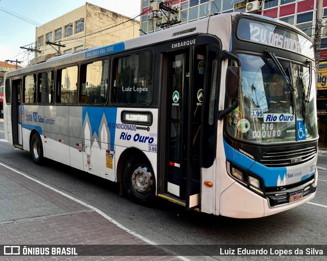 Viação Rio Ouro 2.078 na cidade de São Gonçalo, Rio de Janeiro, Brasil, por Luiz Eduardo Lopes da Silva. Número da foto: #13250163.