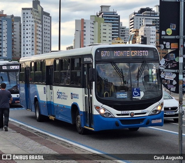 Emflotur - Empresa Florianópolis de Transportes Coletivos 23333 na cidade de Florianópolis, Santa Catarina, Brasil, por Cauã Augusto. Número da foto: #13250247.