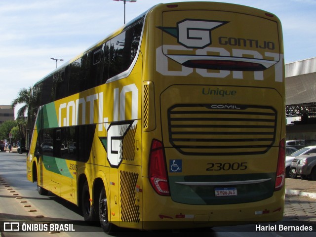 Empresa Gontijo de Transportes 23005 na cidade de Patos de Minas, Minas Gerais, Brasil, por Hariel Bernades. Número da foto: #13251149.