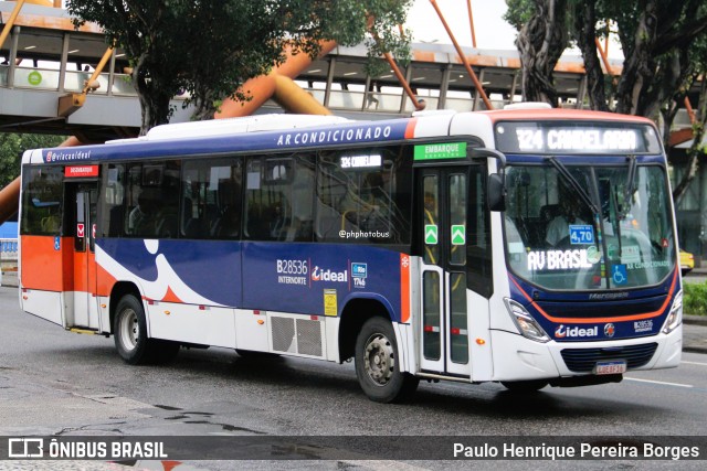 Viação Ideal B28536 na cidade de Rio de Janeiro, Rio de Janeiro, Brasil, por Paulo Henrique Pereira Borges. Número da foto: #13252174.