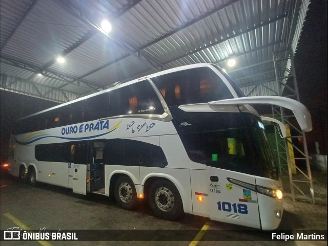 Viação Ouro e Prata 1018 na cidade de Santana do Livramento, Rio Grande do Sul, Brasil, por Felipe Martins. Número da foto: #13251234.
