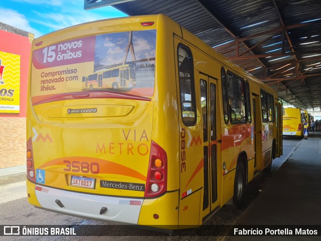 Via Metro Transportes Urbanos 3580 na cidade de Ilhéus, Bahia, Brasil, por Fabrício Portella Matos. Número da foto: #13252028.