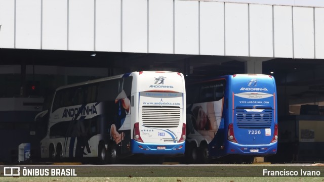 Empresa de Transportes Andorinha 7403 na cidade de Ourinhos, São Paulo, Brasil, por Francisco Ivano. Número da foto: #13252487.