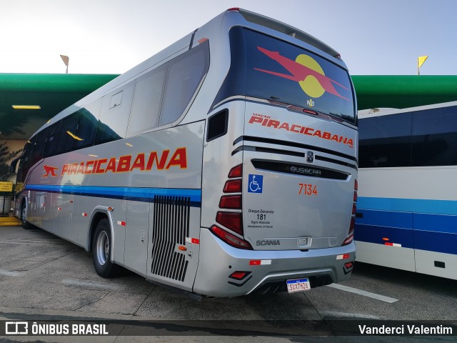 Viação Piracicabana 7134 na cidade de Mogi Mirim, São Paulo, Brasil, por Vanderci Valentim. Número da foto: #13252864.