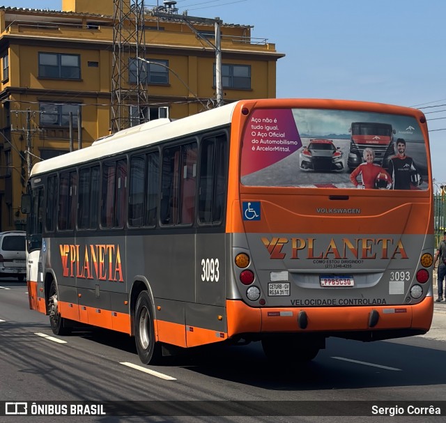 Planeta Transportes Rodoviários 3093 na cidade de Vitória, Espírito Santo, Brasil, por Sergio Corrêa. Número da foto: #13250236.