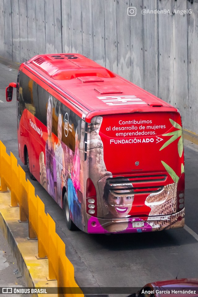 ADO - Autobuses de Oriente 0587 na cidade de Puebla, Puebla, México, por Ángel García Hernández. Número da foto: #13250335.