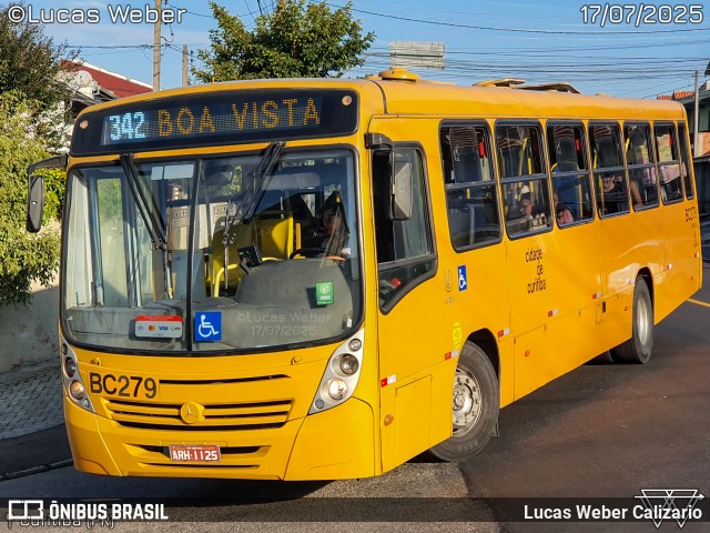 Transporte Coletivo Glória BC279 na cidade de Curitiba, Paraná, Brasil, por Lucas Weber Calizario. Número da foto: #13253359.