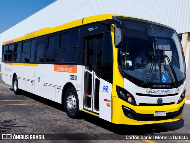 Viação Araguarina 3199 na cidade de Goiânia, Goiás, Brasil, por Carlos Daniel Moreira Batista. Número da foto: #13253844.