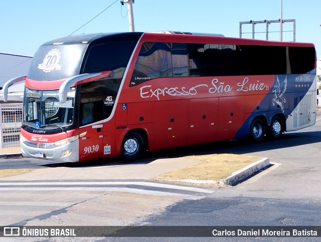 Expresso São Luiz 9030 na cidade de Goiânia, Goiás, Brasil, por Carlos Daniel Moreira Batista. Número da foto: #13253812.