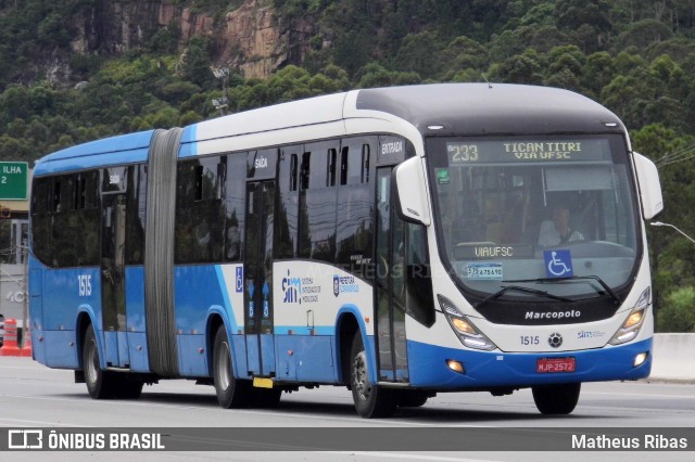 Canasvieiras Transportes 1515 na cidade de Florianópolis, Santa Catarina, Brasil, por Matheus Ribas. Número da foto: #13254852.