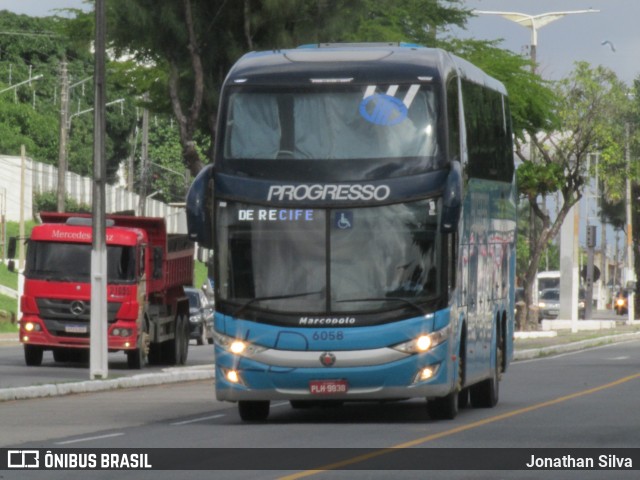 Auto Viação Progresso 6058 na cidade de Abreu e Lima, Pernambuco, Brasil, por Jonathan Silva. Número da foto: #13253988.