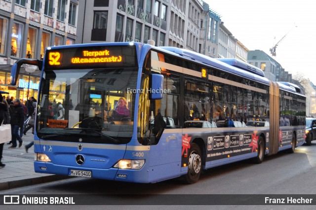 MVG - Münchner Verkehrsgesellschaft 5400 na cidade de Munich, Bavaria, Alemanha, por Franz Hecher. Número da foto: #13256149.