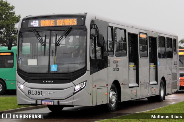 Transporte Coletivo Glória BL351 na cidade de Curitiba, Paraná, Brasil, por Matheus Ribas. Número da foto: #13254954.