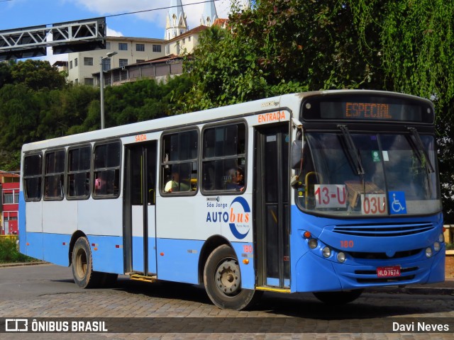 São Jorge Auto Bus 180 na cidade de Ponte Nova, Minas Gerais, Brasil, por Davi Neves. Número da foto: #13255898.