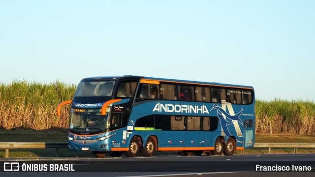 Empresa de Transportes Andorinha 7228 na cidade de Maracaí, São Paulo, Brasil, por Francisco Ivano. Número da foto: #13254446.
