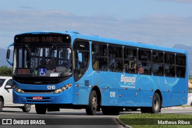 Biguaçu Transportes Coletivos Administração e Participação 1310 na cidade de Florianópolis, Santa Catarina, Brasil, por Matheus Ribas. Número da foto: #13254777.