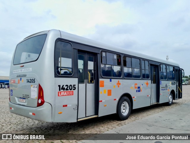 Viação Lira 14205 na cidade de Hortolândia, São Paulo, Brasil, por José Eduardo Garcia Pontual. Número da foto: #13253591.