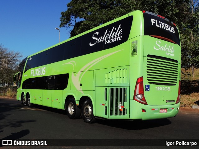 Expresso Satélite Norte 18008 na cidade de Ribeirão Preto, São Paulo, Brasil, por Igor Policarpo. Número da foto: #13255760.