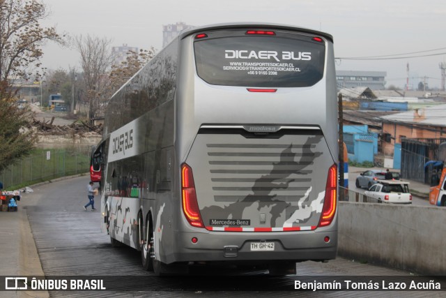 Dicaer Bus - Transportes Dicaer THGH42 na cidade de Estación Central, Santiago, Metropolitana de Santiago, Chile, por Benjamín Tomás Lazo Acuña. Número da foto: #13253123.