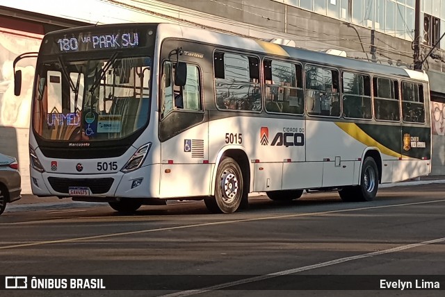 Viação Cidade do Aço 5015 na cidade de Volta Redonda, Rio de Janeiro, Brasil, por Evelyn Lima. Número da foto: #13253694.