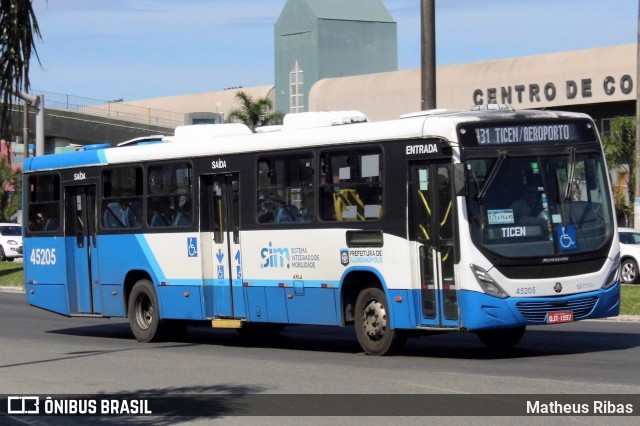 Insular Transportes Coletivos 45205 na cidade de Florianópolis, Santa Catarina, Brasil, por Matheus Ribas. Número da foto: #13254778.