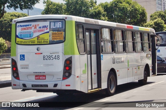 Viação Ideal B28548 na cidade de Rio de Janeiro, Rio de Janeiro, Brasil, por Rodrigo Miguel. Número da foto: #13255436.