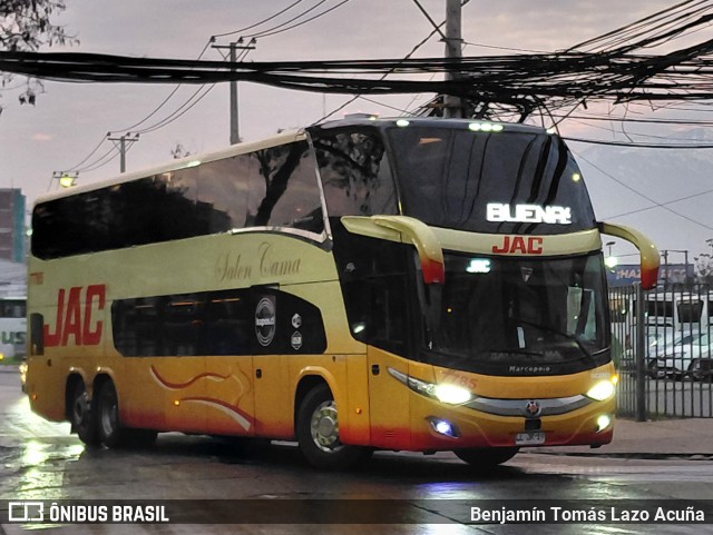JAC 7785 na cidade de Estación Central, Santiago, Metropolitana de Santiago, Chile, por Benjamín Tomás Lazo Acuña. Número da foto: #13254805.
