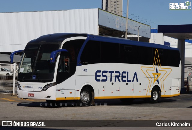 Viação Estrela 1406 na cidade de Goiânia, Goiás, Brasil, por Carlos Kircheim. Número da foto: #13255446.