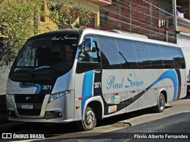 Real Service Turismo 3671 na cidade de Mairinque, São Paulo, Brasil, por Flavio Alberto Fernandes. Número da foto: #13255061.