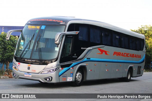Viação Piracicabana 7315 na cidade de São Paulo, São Paulo, Brasil, por Paulo Henrique Pereira Borges. Número da foto: #13255771.