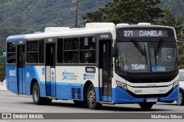 Transol Transportes Coletivos 50431 na cidade de Florianópolis, Santa Catarina, Brasil, por Matheus Ribas. Número da foto: #13254854.