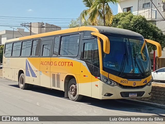 Empresa Alcino G. Cotta R022 na cidade de Arcos, Minas Gerais, Brasil, por Luiz Otavio Matheus da Silva. Número da foto: #13254646.