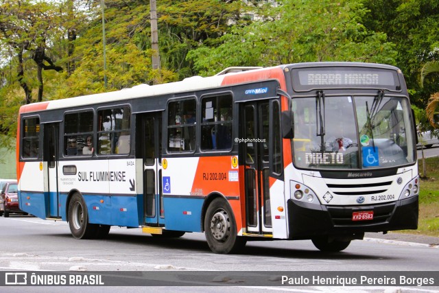 Viação Sul Fluminense RJ 202.004 na cidade de Volta Redonda, Rio de Janeiro, Brasil, por Paulo Henrique Pereira Borges. Número da foto: #13255813.