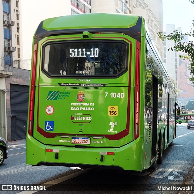 Viação Campo Belo 7 1040 na cidade de São Paulo, São Paulo, Brasil, por Michel Nowacki. Número da foto: #13256023.