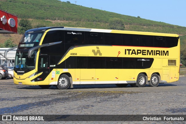 Viação Nova Itapemirim 40856 na cidade de Manhuaçu, Minas Gerais, Brasil, por Christian  Fortunato. Número da foto: #13256027.
