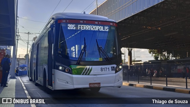 Next Mobilidade - ABC Sistema de Transporte 8171 na cidade de Santo André, São Paulo, Brasil, por Thiago de Souza. Número da foto: #13254606.