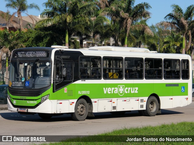 Viação Vera Cruz RJ 205.112 na cidade de Rio de Janeiro, Rio de Janeiro, Brasil, por Jordan Santos do Nascimento. Número da foto: #13255425.