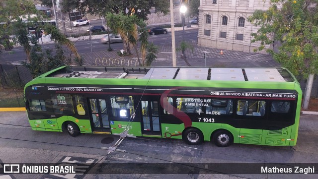 Viação Campo Belo 7 1043 na cidade de São Paulo, São Paulo, Brasil, por Matheus Zaghi. Número da foto: #13253996.