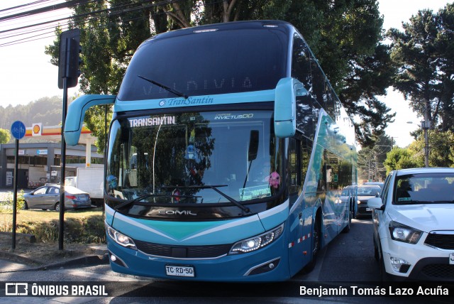 TranSantin 338 na cidade de Temuco, Cautín, Araucanía, Chile, por Benjamín Tomás Lazo Acuña. Número da foto: #13254862.