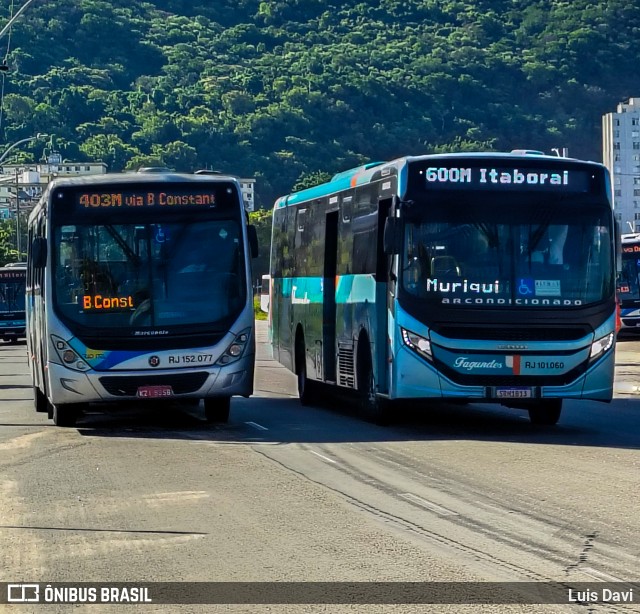 Auto Ônibus Fagundes RJ 101.060 na cidade de Niterói, Rio de Janeiro, Brasil, por Luis Davi. Número da foto: #13255049.