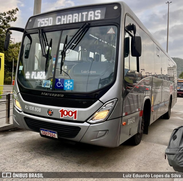 Auto Viação 1001 RJ 108.808 na cidade de Niterói, Rio de Janeiro, Brasil, por Luiz Eduardo Lopes da Silva. Número da foto: #13254094.