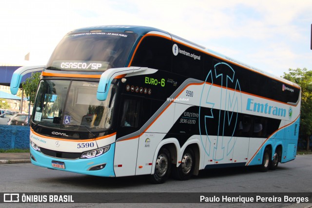 Emtram 5590 na cidade de São Paulo, São Paulo, Brasil, por Paulo Henrique Pereira Borges. Número da foto: #13255735.