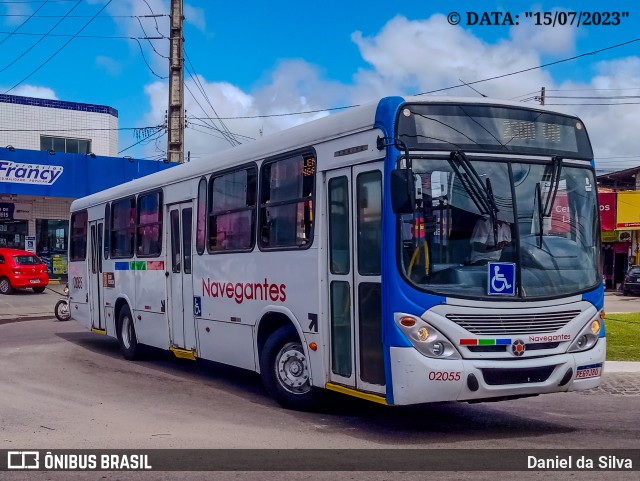 Consórcio Navegantes - 02 > Viação São Jorge > Transurb Transporte Urbano 02055 na cidade de João Pessoa, Paraíba, Brasil, por Daniel da Silva. Número da foto: #13253730.