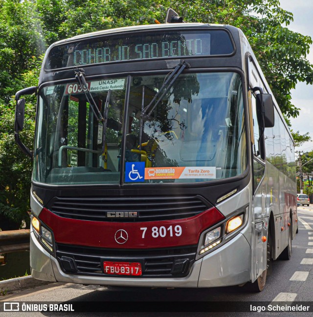 Transwolff Transportes e Turismo 7 8019 na cidade de São Paulo, São Paulo, Brasil, por Iago Scheineider. Número da foto: #13253989.