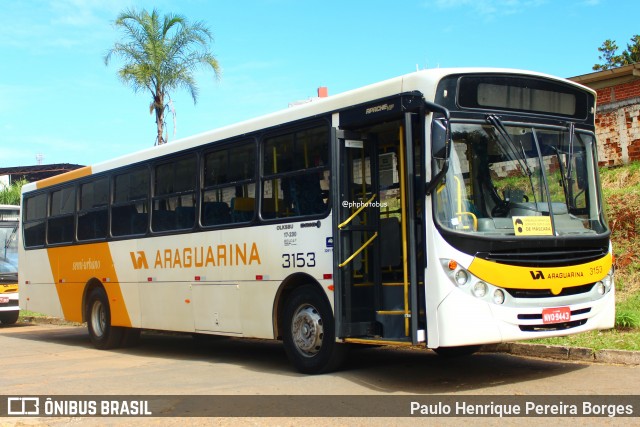 Viação Araguarina 3153 na cidade de Anápolis, Goiás, Brasil, por Paulo Henrique Pereira Borges. Número da foto: #13255667.