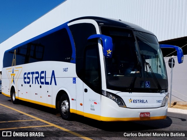 Viação Estrela 1407 na cidade de Goiânia, Goiás, Brasil, por Carlos Daniel Moreira Batista. Número da foto: #13253824.