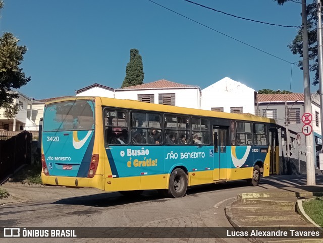 Viação São Benedito 3420 na cidade de Machado, Minas Gerais, Brasil, por Lucas Alexandre Tavares. Número da foto: #13255008.