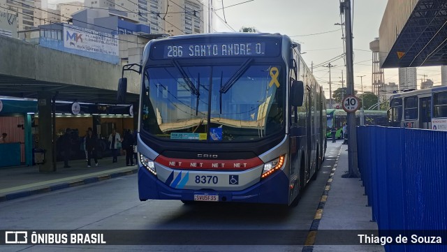 Next Mobilidade - ABC Sistema de Transporte 8370 na cidade de Santo André, São Paulo, Brasil, por Thiago de Souza. Número da foto: #13254665.